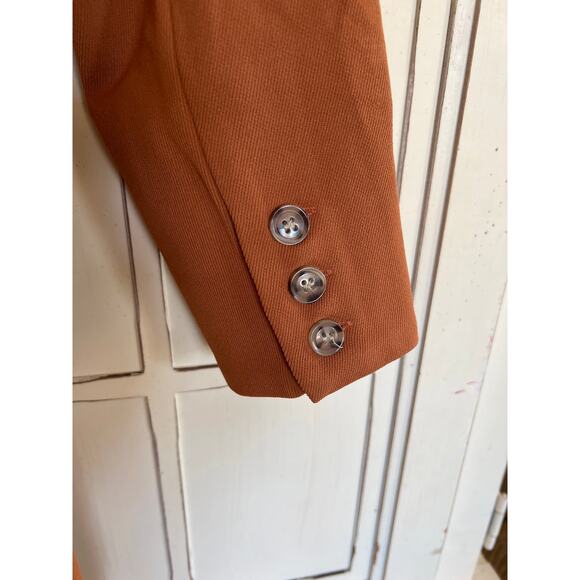 House Of Harlow 1960 size small ginger brown jacket double breasted - Picture 5 of 6
